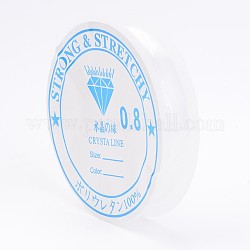 Elastische Kordel Kristallschnur Kristall Faden, Transparent, 0.8 mm, ca. 8.2 Yard (7.5m)/Rolle