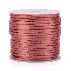 Нейлоновая нить, гремучий атласный шнур, Индийская красная, 2 мм, около 10.93 ярда (10 м) / рулон