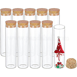 Glass Test Tube, with Wooden Stopper, Clear, 3x12.9cm, Capacity: 60ml(2.02 fl. oz)