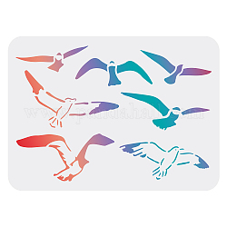 FINGERINSPIRE Seagull Stencils for Painting 29.7x21cm Flying Birds Stencil Reusable Hawks Stencil DIY Craft Bird Drawing Stencil for Painting on Wood Paper Fabric Floor Wall