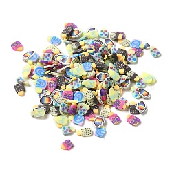 Perles en pâte polymère manuel, forme mixte, couleur mixte, 5~6x3~5.5x0.8~1mm
