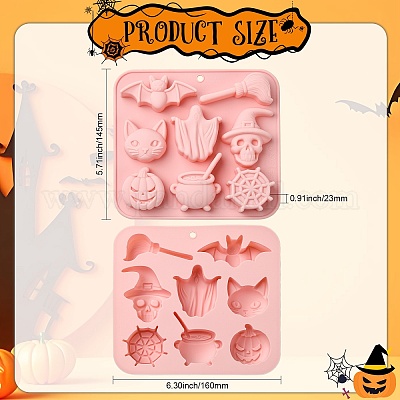 2 шт. силиконовые Молды на тему Хэллоуина&nbsp;ST-CJ0007-99-1