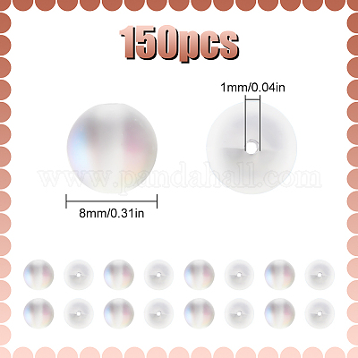 Стеклянные бусины G-SP0001-03B-02-1