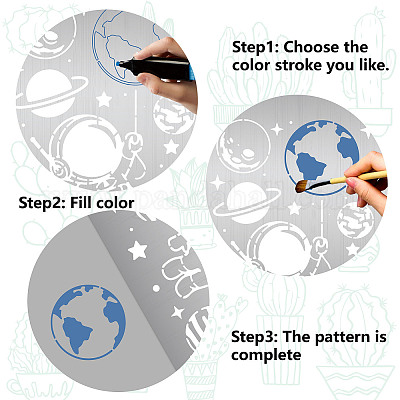 Трафареты для резки металла из нержавеющей стали DIY-WH0289-126-1