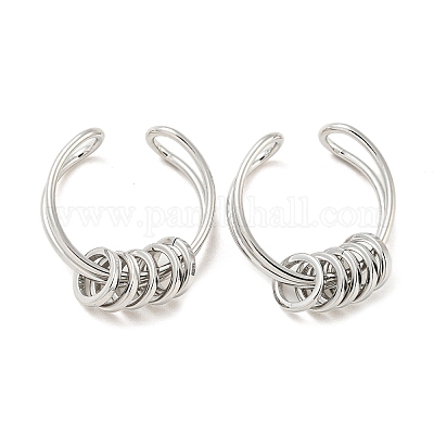 Латунные вращающиеся кольца RJEW-K254-01P-1