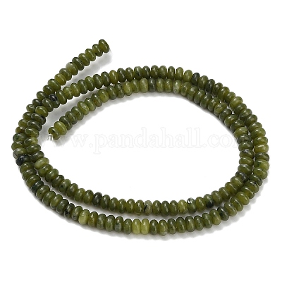 Тайвань природного нефрита бисер нитей G-L635-A13-4x2mm-1