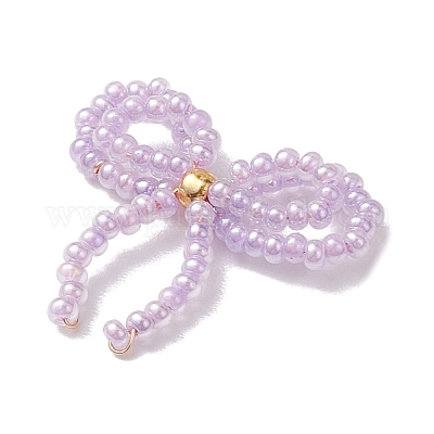 Бабочка из латуни со стеклянными кабошонами PALLOY-JF02869-1