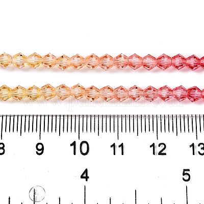 Градиентные цветные стеклянные бусины X1-DGLA-A039-T4mm-A03-1