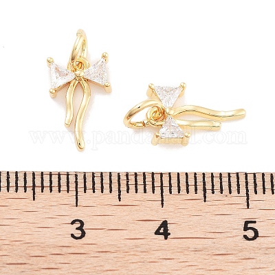 Латунные микро проложить кубического циркония подвески KK-P271-23G-1