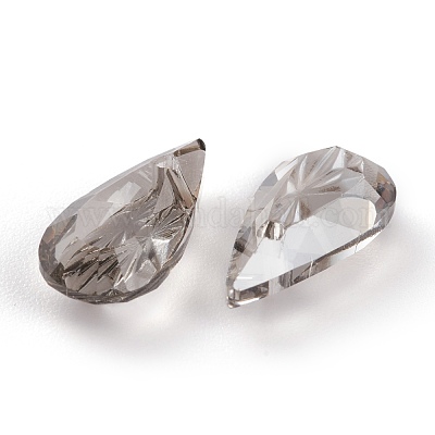 Подвески из тисненого стекла со стразами GLAA-J101-06A-001SA-1