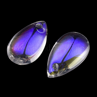 Прозрачные стеклянные амулеты&nbsp;GLAA-YW0003-03-1