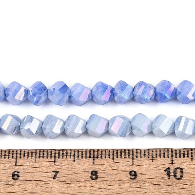 Антикоррозийные гальванические стеклянные бусины GLAA-T025-6mm-14B-1