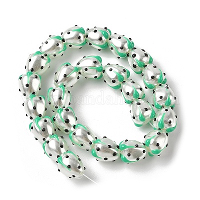 Запекаемые стеклянные бусины LAMP-Z014-02F-1