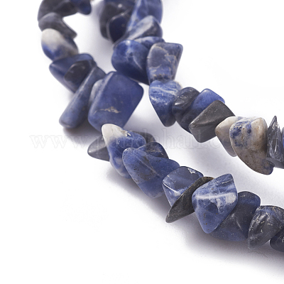 Природный содалит бисер нитей&nbsp;G-G782-31-1