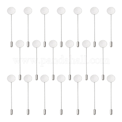 Фурнитура для броши из нержавеющей стали 201 STAS-S066-01-1