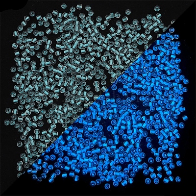 11/0 светящаяся стеклянная бусина LUMI-PW0001-186A-13-1