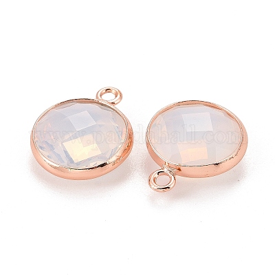 Латунь стекло амулеты&nbsp;KK-C228-01RG-1