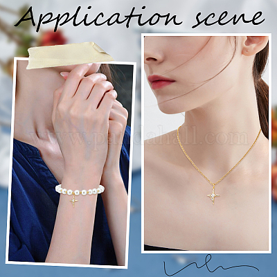 8шт латунные подвески с микропаве и кубическим цирконием KK-BBC0010-90-1