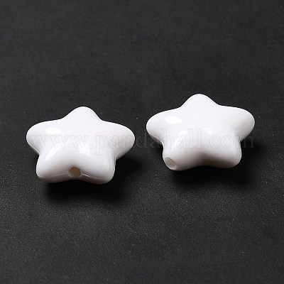 Непрозрачные акриловые бусины&nbsp;MACR-J123-01-1