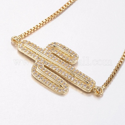 Регулируемые латунные браслеты из микропаве из циркония и боло BJEW-G586-12G-1