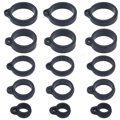 60шт. 5-х стильный силиконовый кулон SIL-GF0001-29-1