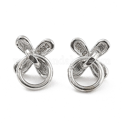 925 штырь из стерлингового серебра с родиевым покрытием STER-Z001-013P-1