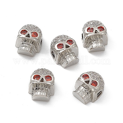 Латунные микро проложить кубического циркония бусы KK-E068-VB481-1-1