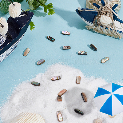 1 нить бусин из натуральной ракушки пауа BSHE-ME0001-04-1