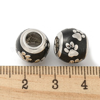 Платиновый оттенок эмали сплава европейские шарики FIND-E044-13P-1