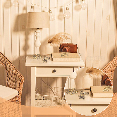 3 шт. 3 стиля античная бронзовая латунная витрина украшения DJEW-NB0001-44-1