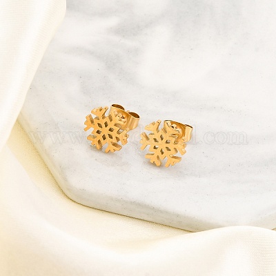 Комплекты сережек-гвоздиков из нержавеющей стали 304 EJEW-H142-02G-1