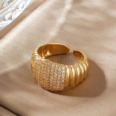 Элегантные модные латунные манжеты со стразами GP3744-2-1