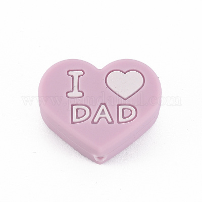 День матери бусины из пищевого экологически чистого силикона SIL-N002-10D-1