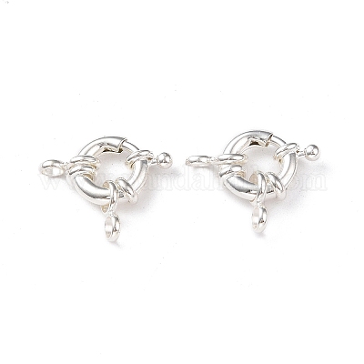 Экологически чистые латунные пружинные кольцевые застежки KK-D082-02S-D-1