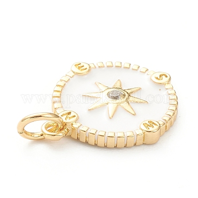 Латунные микро проложить кубического циркония подвески ZIRC-P200-14C-G-1