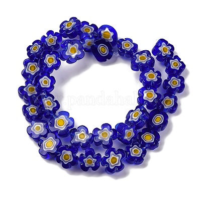 Ручной работы millefiori стеклянные бусины нитки LAMP-G164-03A-1