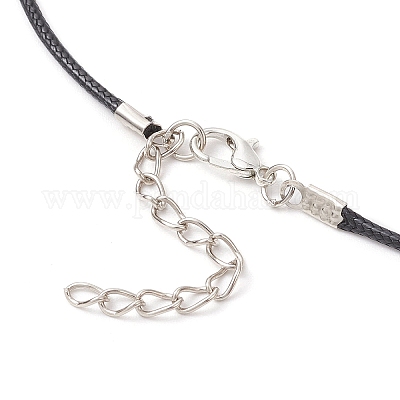 Ожерелья с подвеской в виде крыла ангела из стеклянных бус NJEW-MZ00090-03-1