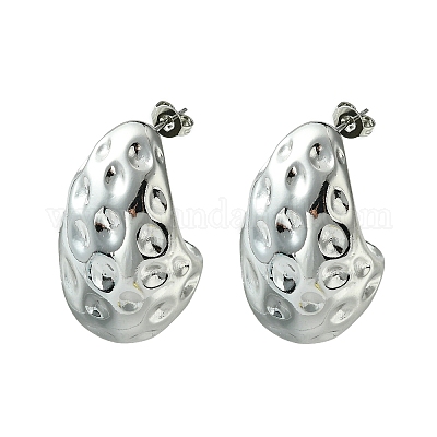 Латунь серьги стержня EJEW-C072-05P-1