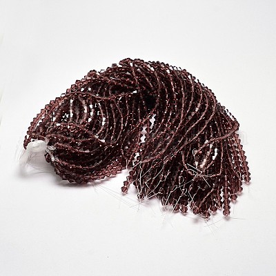 Прозрачные стеклянные бусины EGLA-A039-T2mm-D05-1