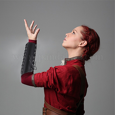 Регулируемый браслет из искусственной кожи с восковыми хлопковыми шнурами AJEW-WH0248-456B-1