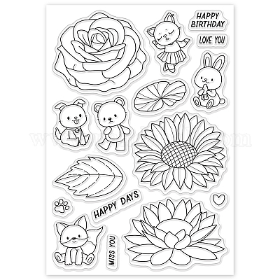 Floral Kids Book Stamp