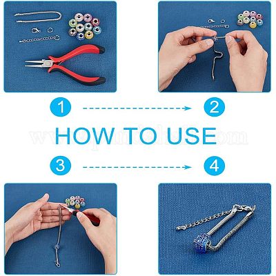 Cmолы Rhinestone Европейский бисером RPDL-NB0001-11-1