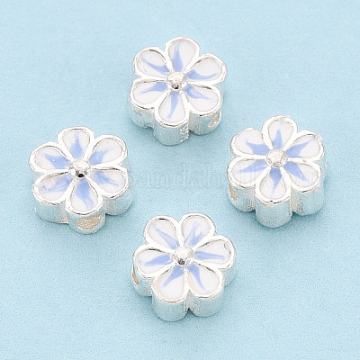 925 бусина из стерлингового серебра с эмалью STER-T008-35B-1