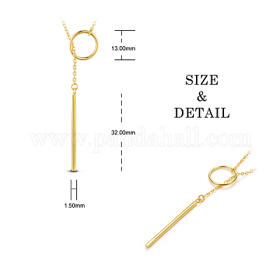 925 ожерелье лариат из стерлингового серебра JN645B-1