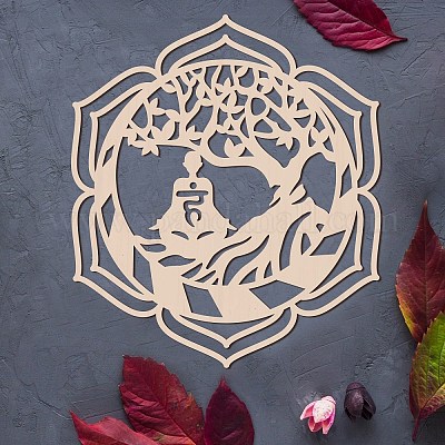 Лазерная резка деревянная настенная скульптура WOOD-WH0105-007-1