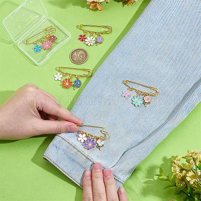 5 шт. железные броши-булавки JEWB-PH01272-1