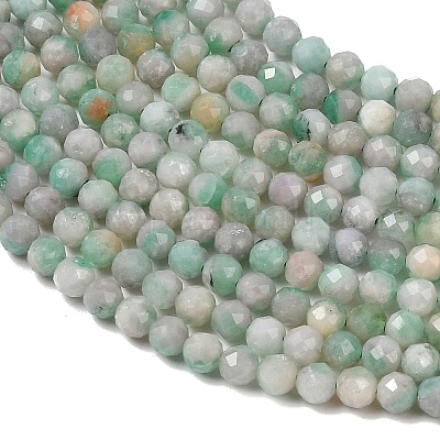 Натуральные изумрудные бисерные пряди G-A026-A01-3mm-01-1