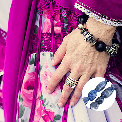 2 нити натуральные содалитовые самородки бусины нити G-GO0001-43-1