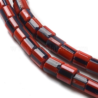 Непальские бусины лэмпворк ручной работы LAMP-B023-04A-06-1