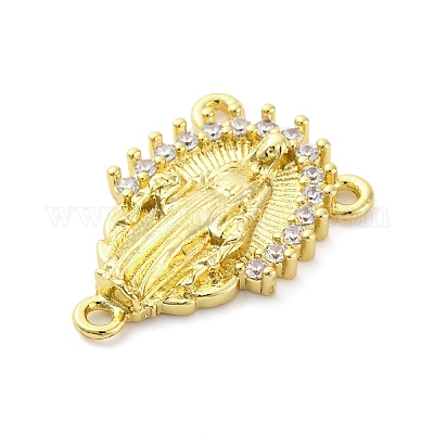 Латунный прозрачный кубический цирконий люстра Дева Мария компоненты соединения KK-D325-07G-04-1